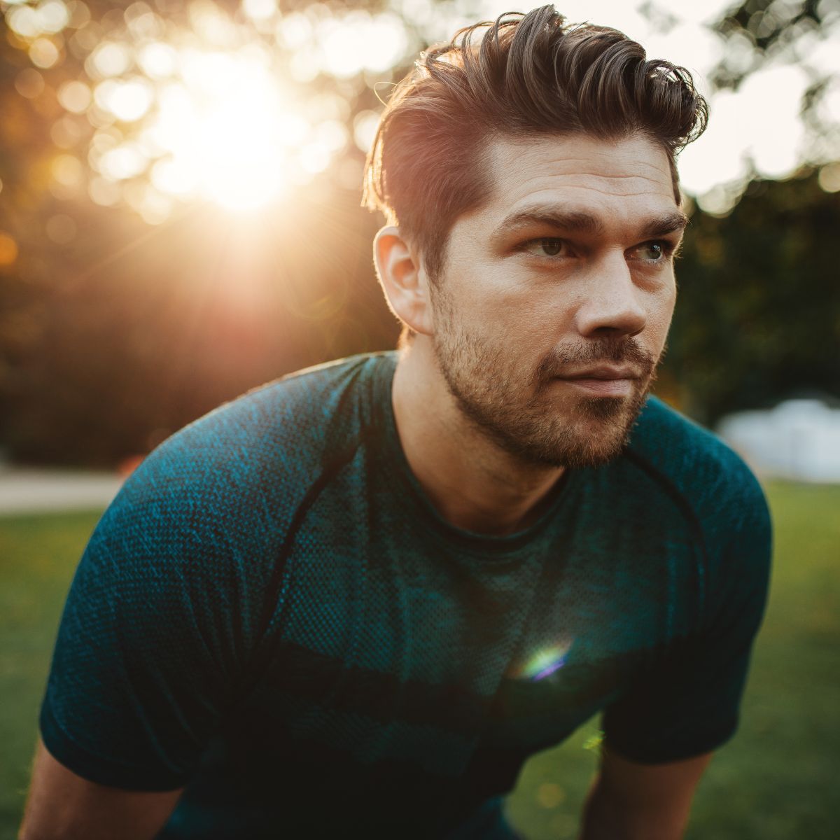 man with healthy skin representing preventative botox treatment for men