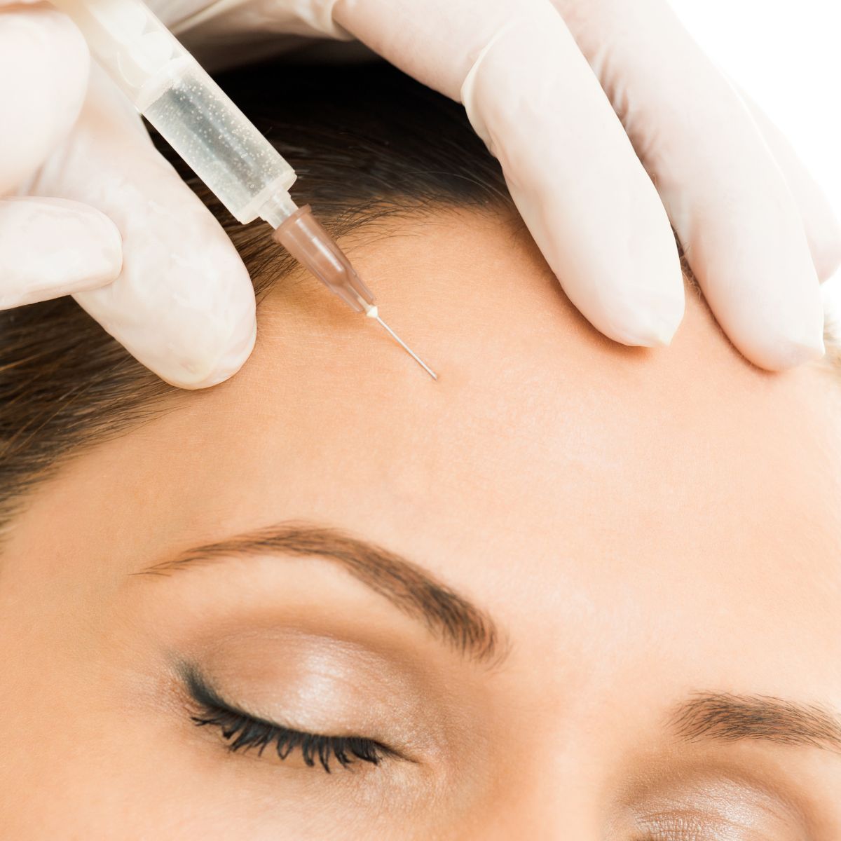 woman with smooth skin showing preventative botox results to reduce future lines in queen creek arizona