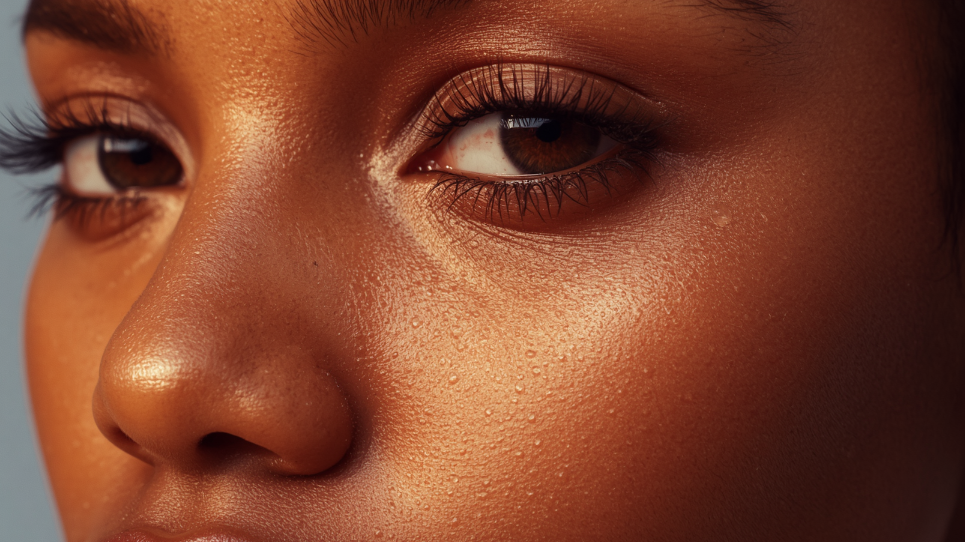 Detailed close up of firm, deeply hydrated skin texture highlighting the outcomes of RF microneedling skin rejuvenation